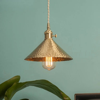CAMPANA Brass Cone Pendant Light