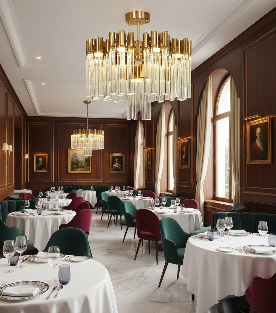 Aurora Blossom Glass Chandelier