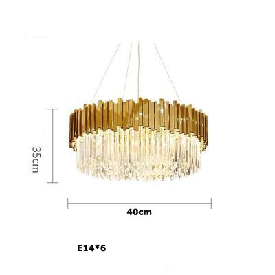 Crystaluxe™ Modern Round Crystal Ceiling Light