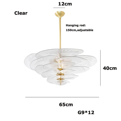 Aurora PetalWave Art Glass Chandelier