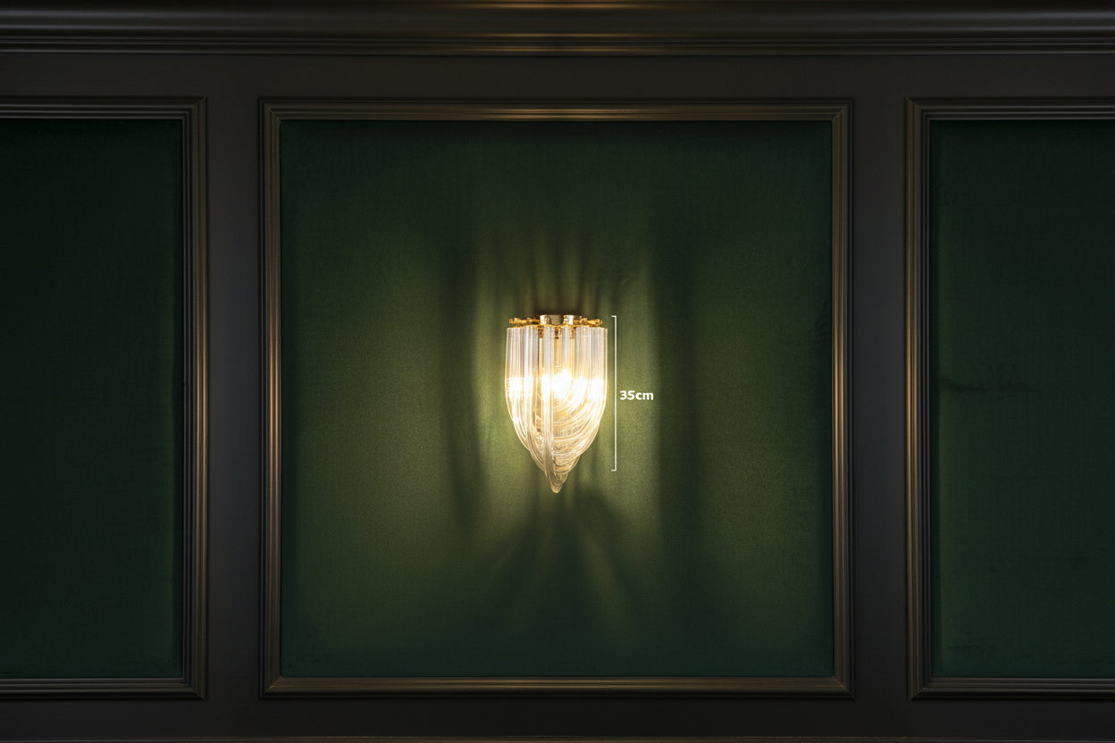Lumière Gold Crystal Wall Sconce