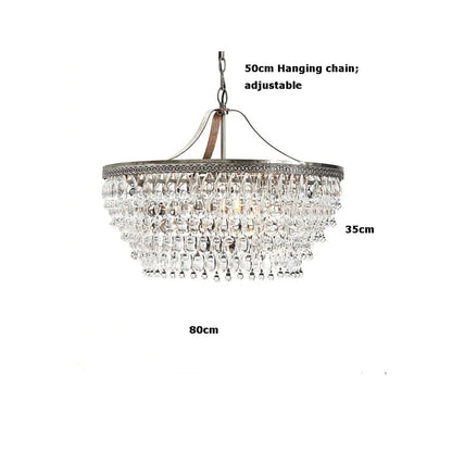 Retro Vintage Crystal Chandelier