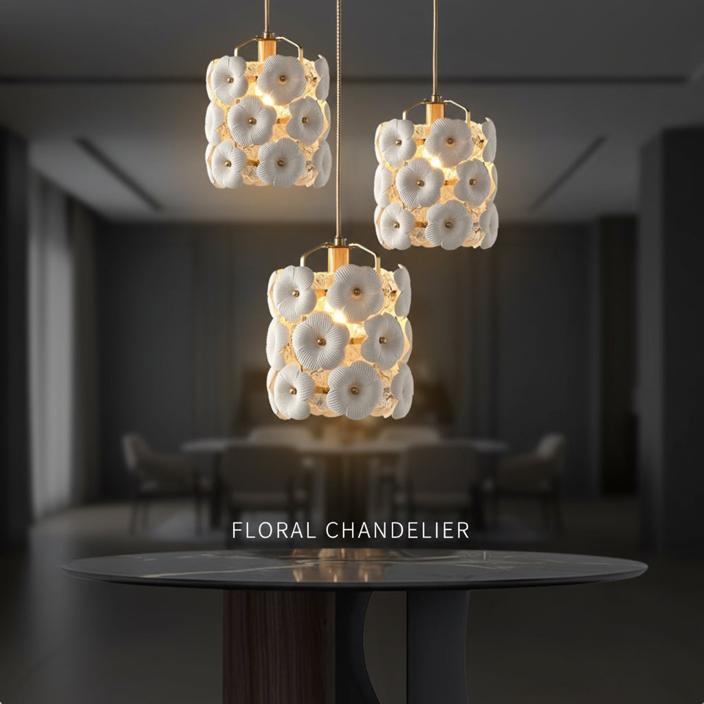 French Retro Ceramic Pendant
