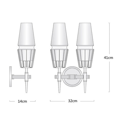 Regalia Prism Brass Wall Sconce