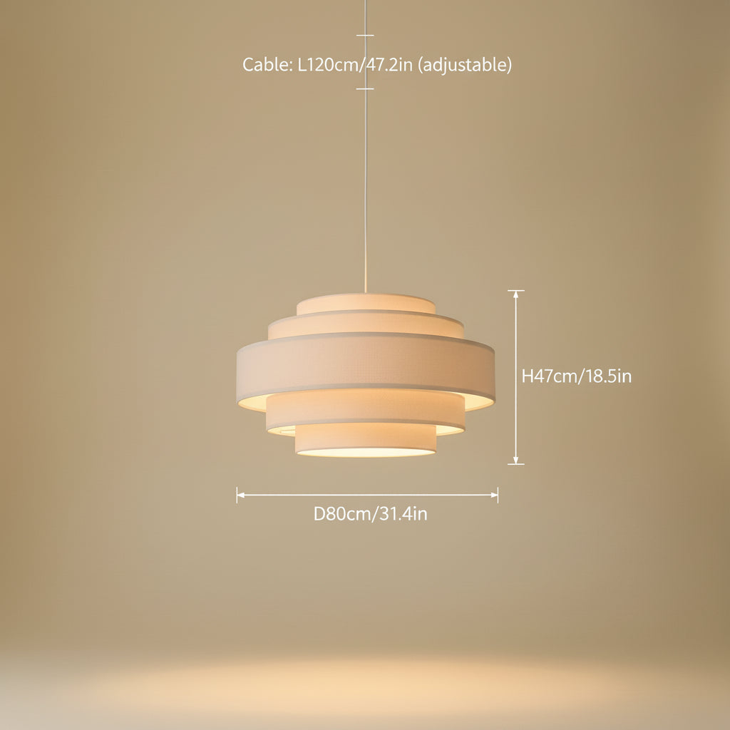 Aero Wabi Linen Glow Pendant