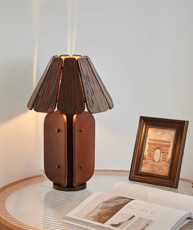 RADICA Wabi-Sabi Solid Wood Table Lamp