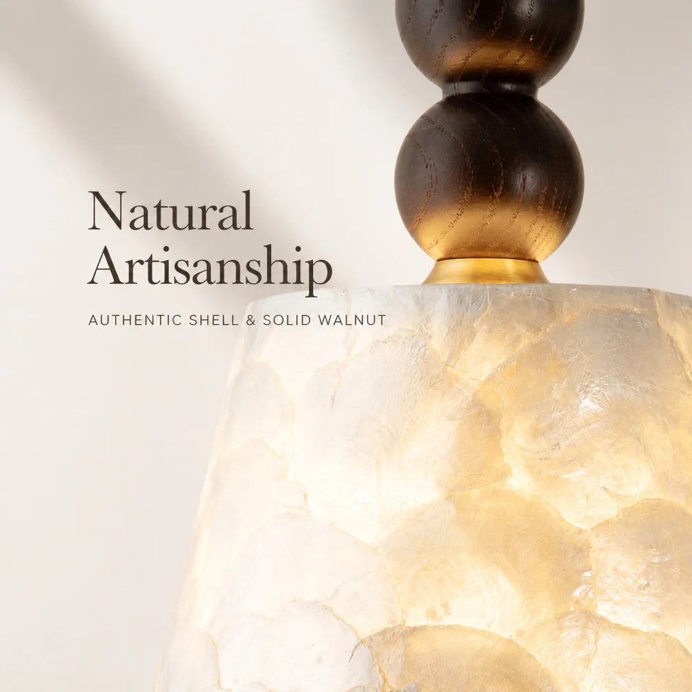NAUTILE Mid-Century Shell Pendant Light