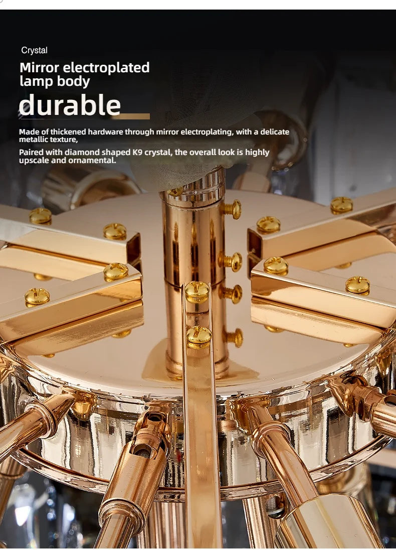 Lustra Nova Crystal Cascade Chandelier