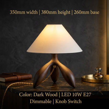 FRASSINA Solid Ash Wood Table Lamp
