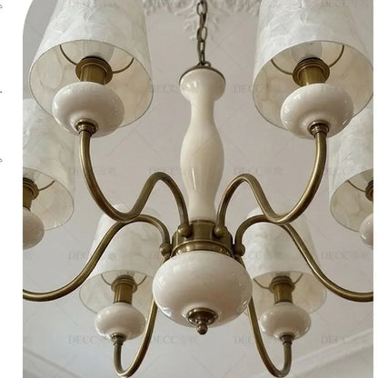 MARINELLA Shell & Ceramic Chandelier