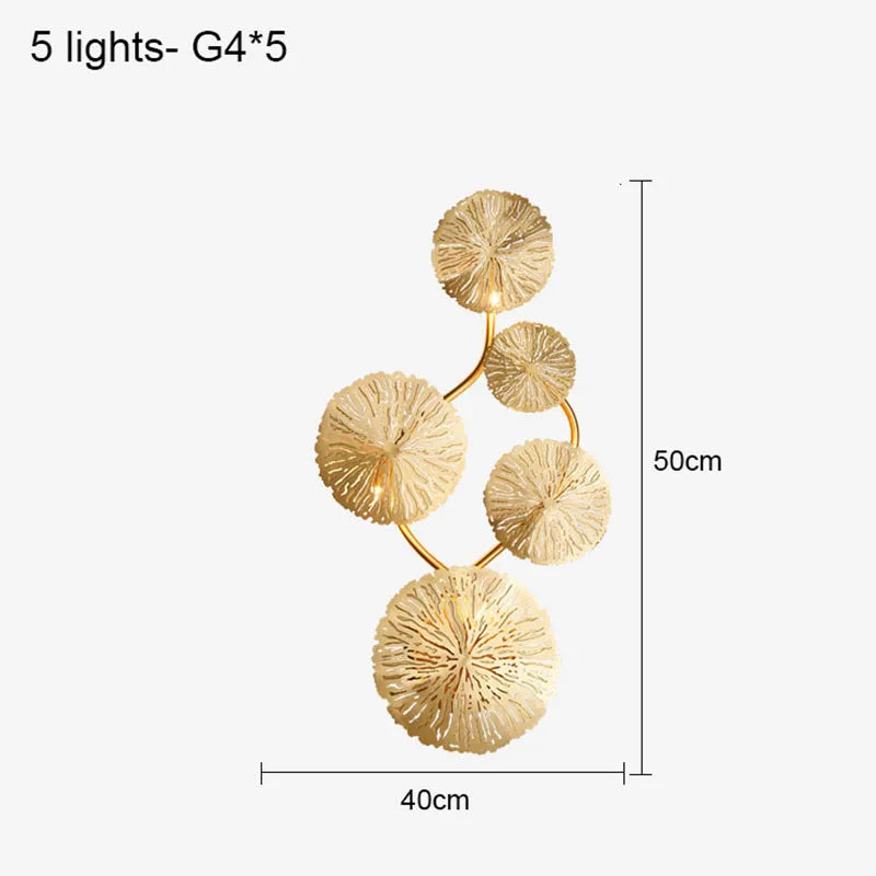 Lotus Leaf Wall Sconce