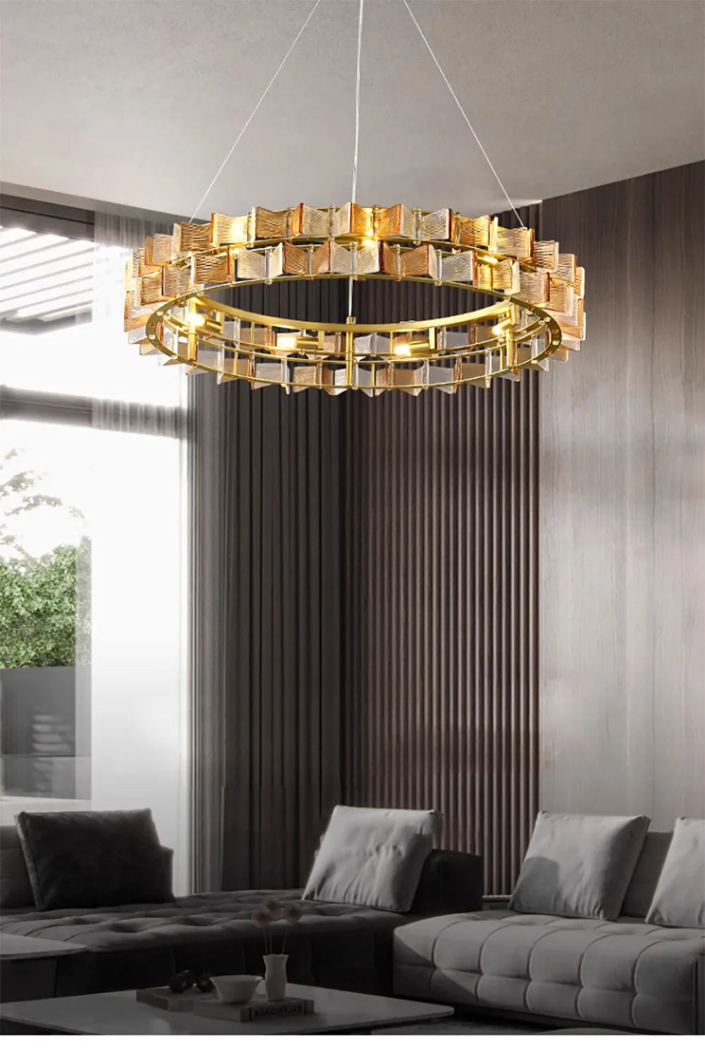 Marbella Blue Orbit Chandelier