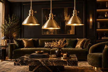 CAMPANA Brass Cone Pendant Light