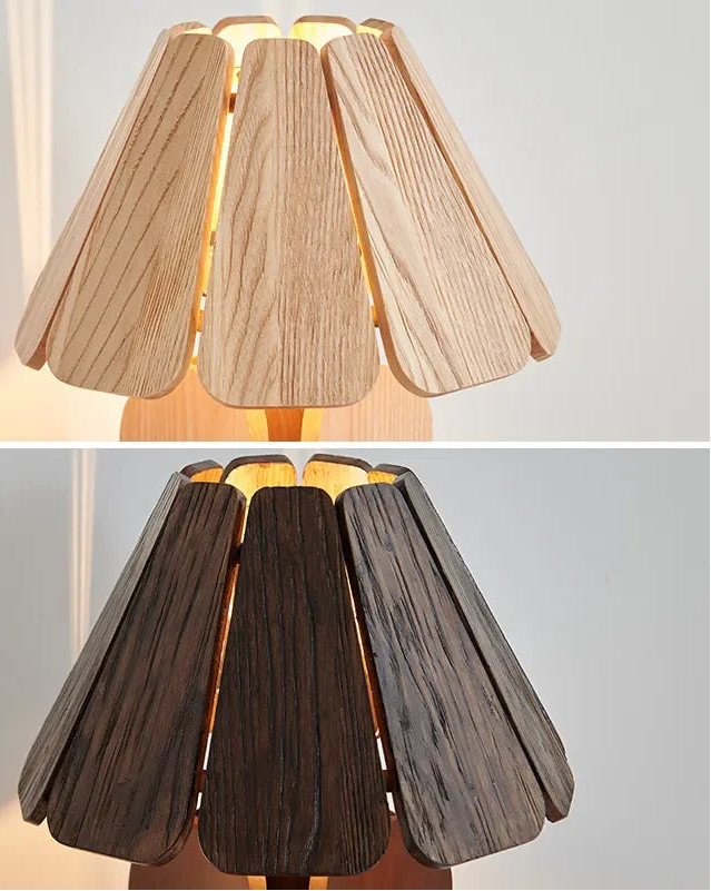 RADICA Wabi-Sabi Solid Wood Table Lamp