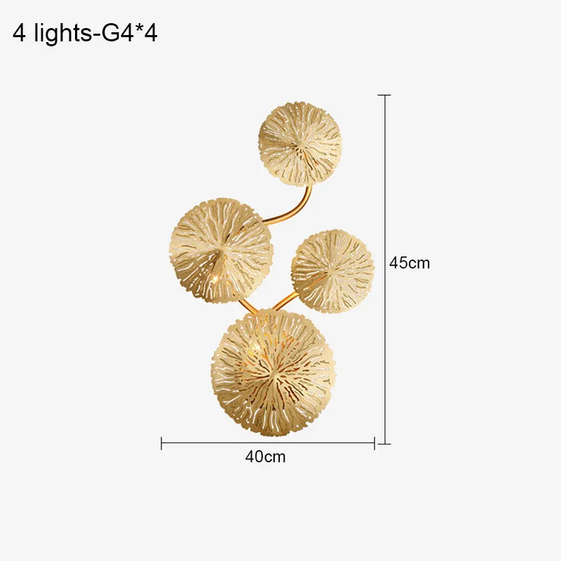 Lotus Leaf Wall Sconce