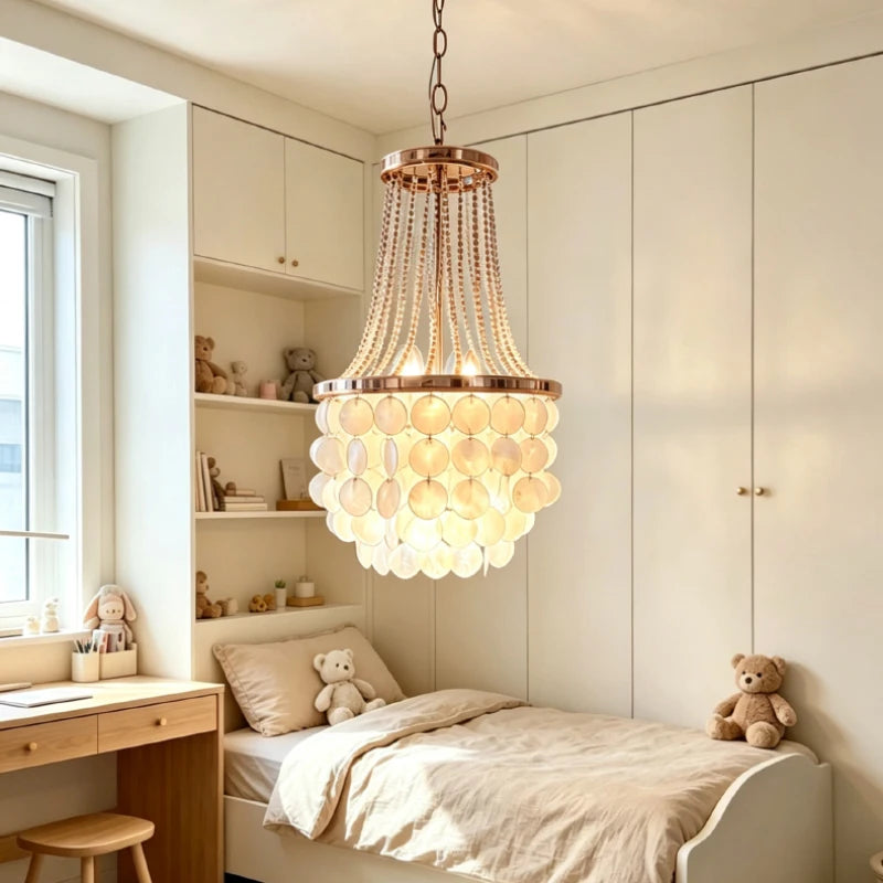 NEREIDA Shell & Pearl Chandelier