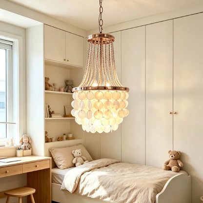 NEREIDA Shell & Pearl Chandelier