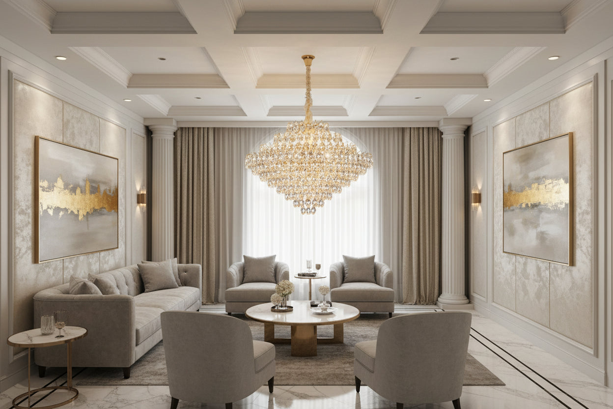 Nordique Prism Crystal  Chandelier