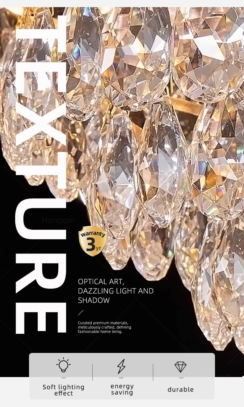 Nordique Prism Crystal  Chandelier