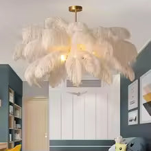 Feather Ostrich Chandelier