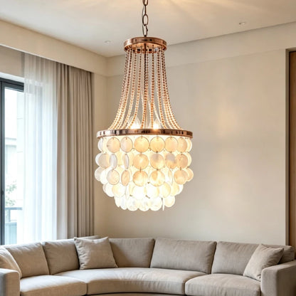 NEREIDA Shell & Pearl Chandelier