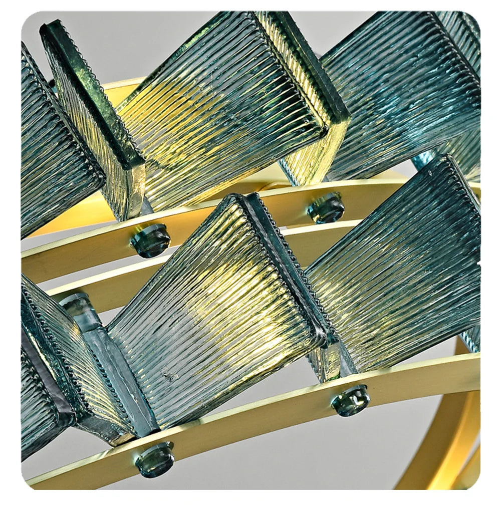 Marbella Blue Orbit Chandelier