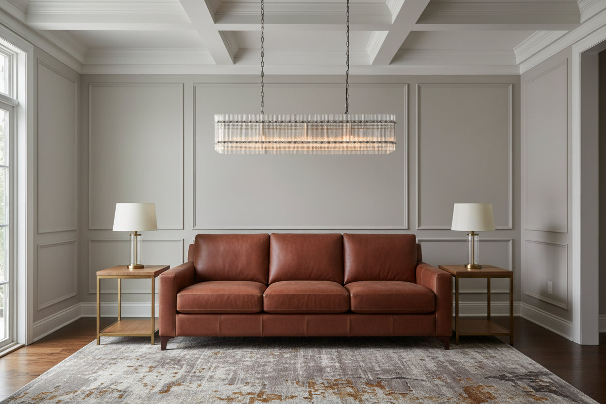 Luxe Prism Linear Crystal Chandelier
