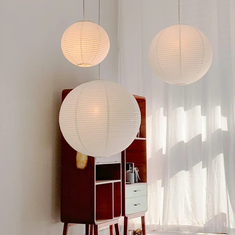 HOSHI Round Paper Pendant Lamp