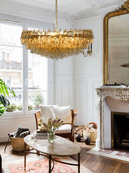 Amber Murano Chandelier