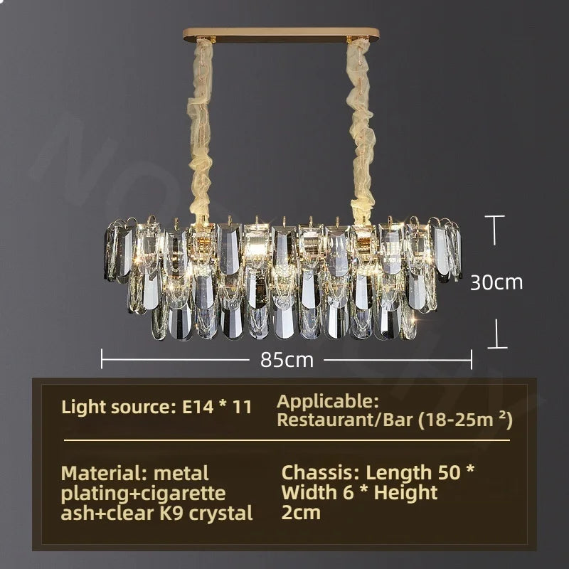 Lustra Nova Crystal Cascade Chandelier