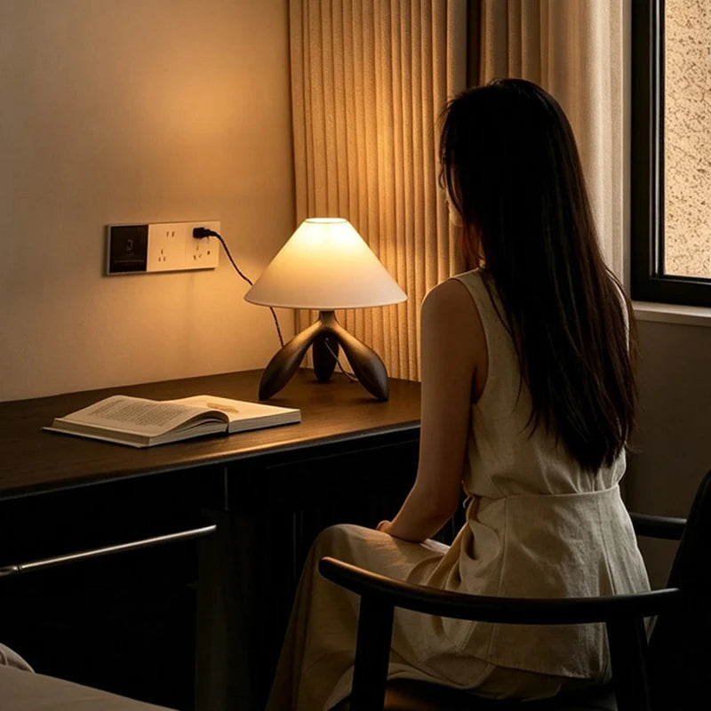 FRASSINA Solid Ash Wood Table Lamp