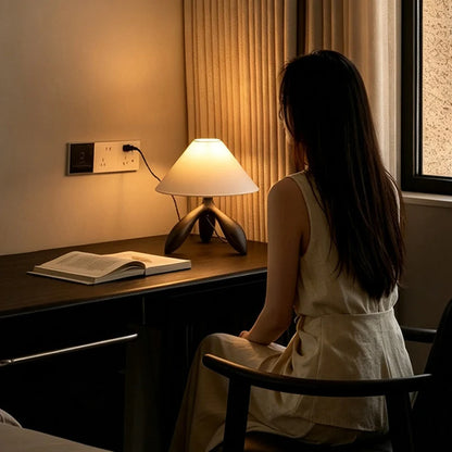 FRASSINA Solid Ash Wood Table Lamp