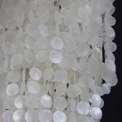 TELLINA Natural Shell 9-Light Chandelier