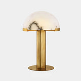 ALBERINE Carved Stone Table Lamp