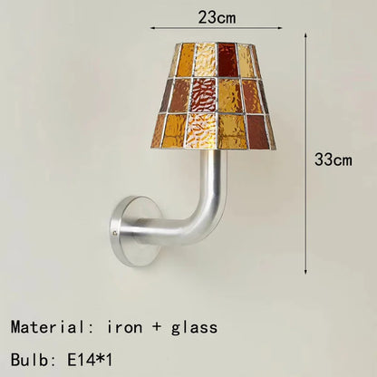 ODETTE Art Deco Stained Glass Wall Sconce