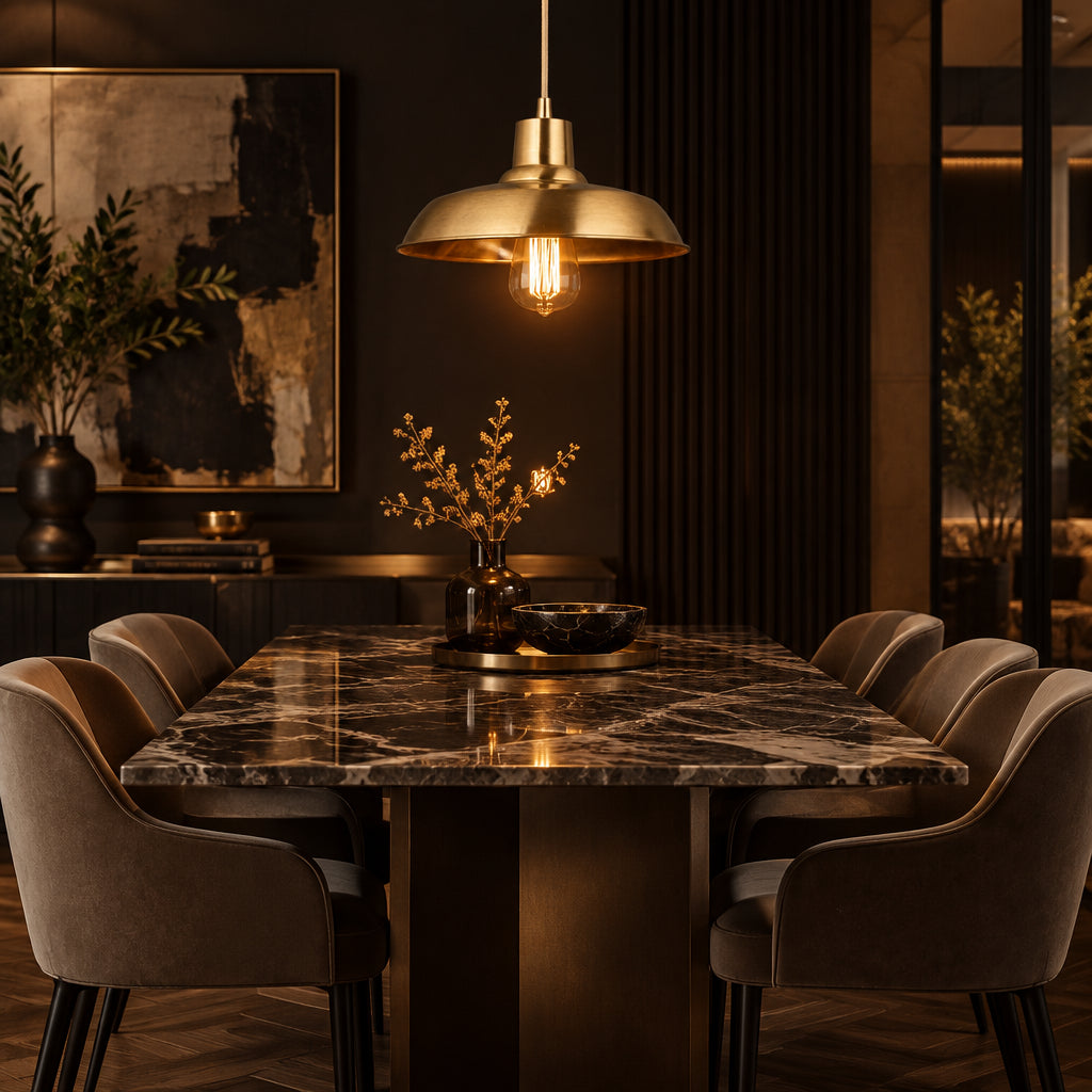 CAMPANA Brass Cone Pendant Light