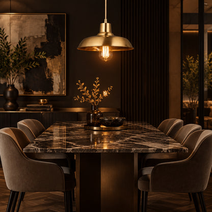 CAMPANA Brass Cone Pendant Light