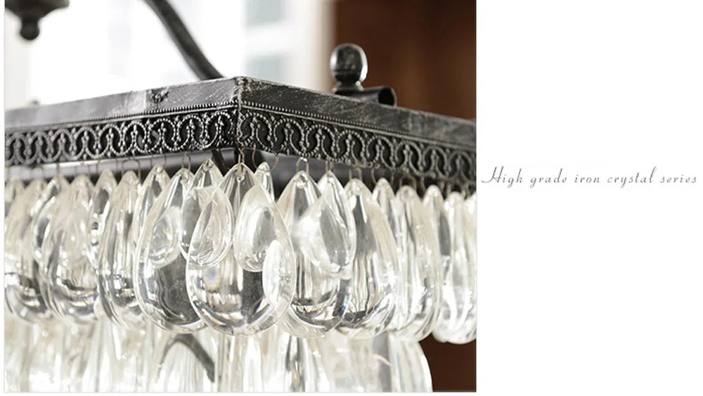 Retro Vintage Crystal Chandelier