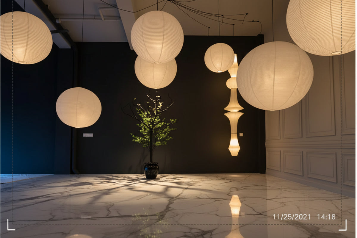 HOSHI Round Paper Pendant Lamp