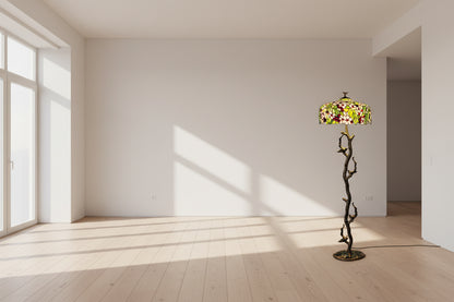 European Retro Glass Floor Lamp