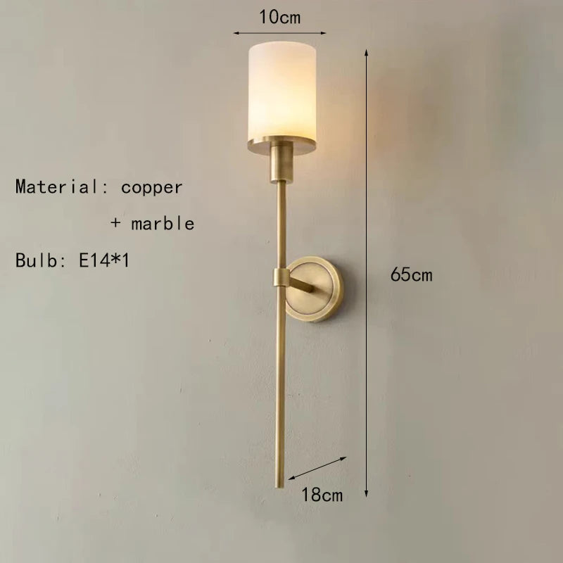 AurumStone Marble Wall Lamp