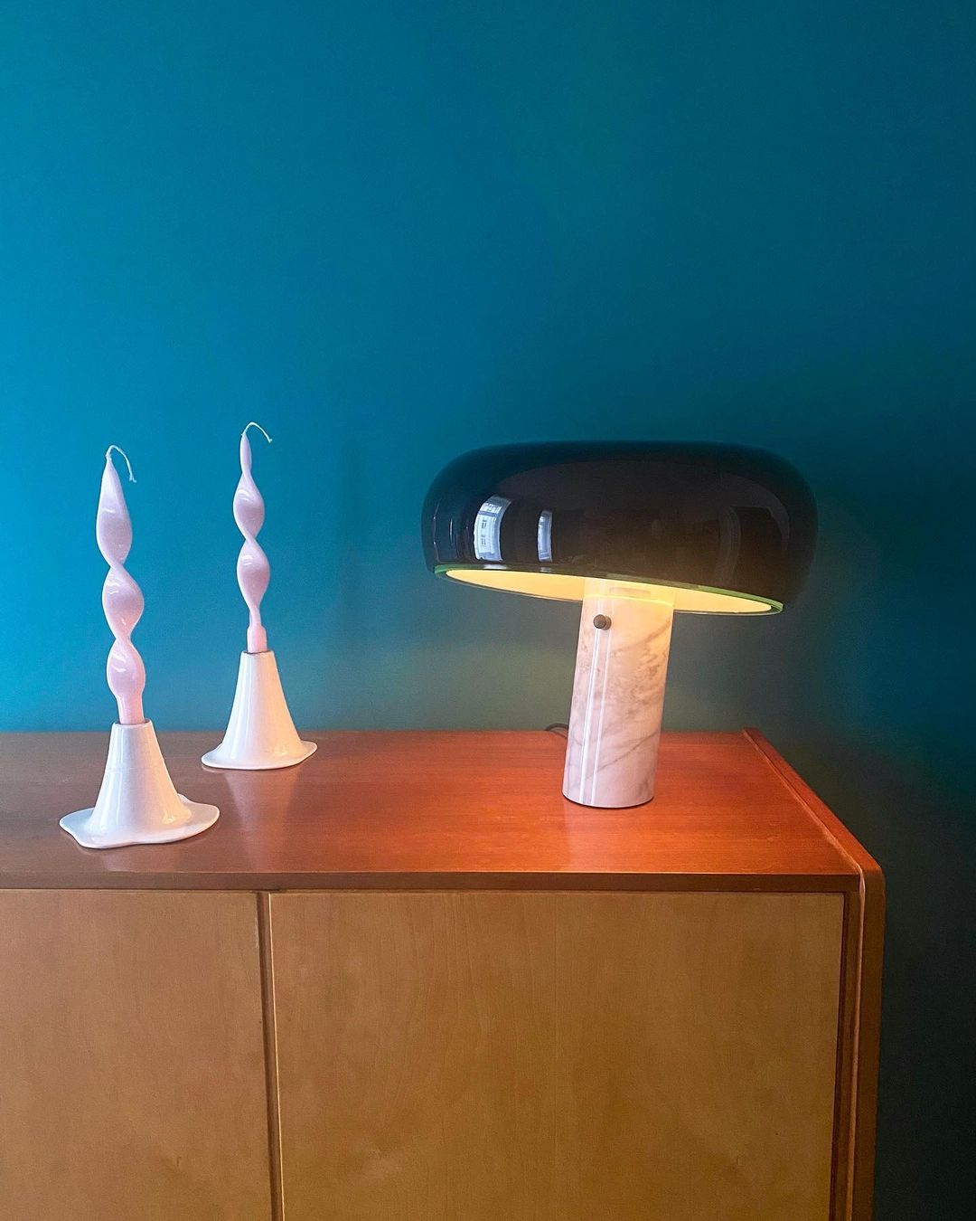 Luna Marble Lamp – Italian Carrara Marble Designer Table Lamp