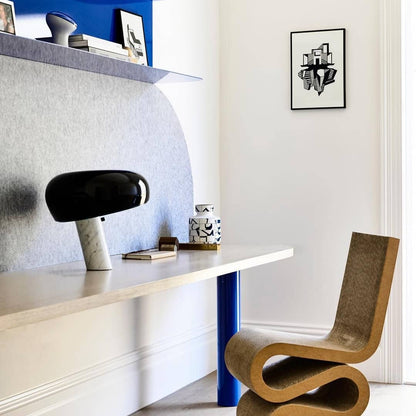 Luna Marble Lamp – Italian Carrara Marble Designer Table Lamp