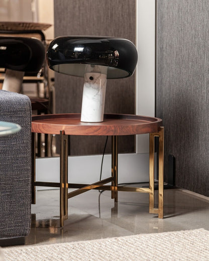 Luna Marble Lamp – Italian Carrara Marble Designer Table Lamp