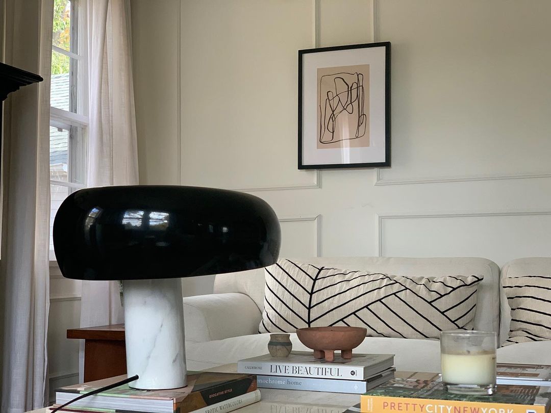 Luna Marble Lamp – Italian Carrara Marble Designer Table Lamp