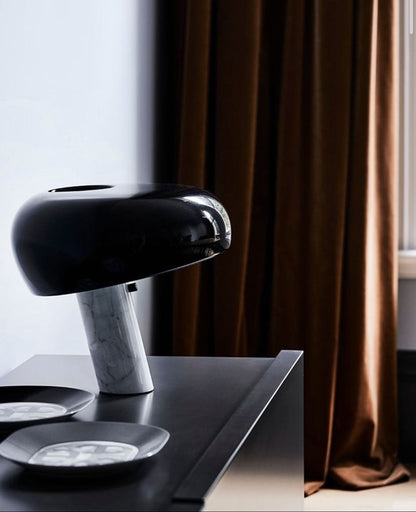 Luna Marble Lamp – Italian Carrara Marble Designer Table Lamp