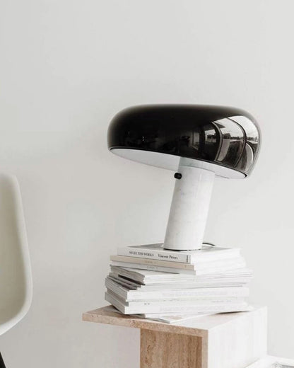 Luna Marble Lamp – Italian Carrara Marble Designer Table Lamp