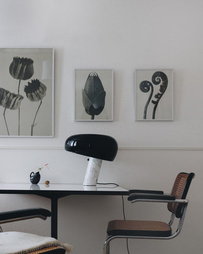 Luna Marble Lamp – Italian Carrara Marble Designer Table Lamp