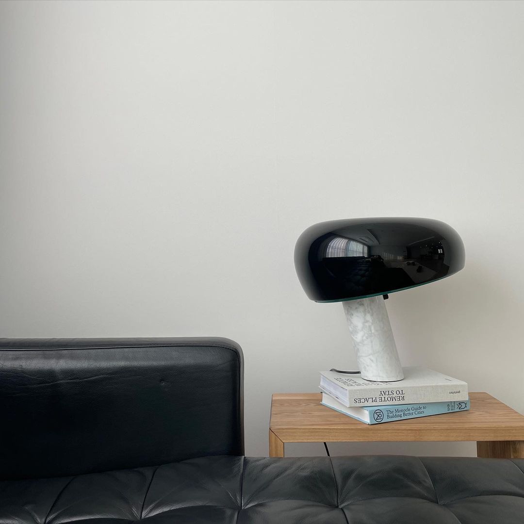 Luna Marble Lamp – Italian Carrara Marble Designer Table Lamp