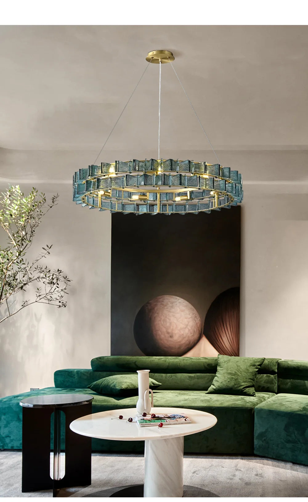 Marbella Blue Orbit Chandelier